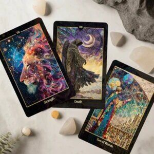Cosmic Garden Tarot Cards Deck with Gold Edges NWOB